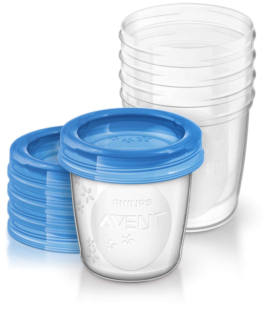 Bộ 5 Cốc trữ sữa VIA Philips Avent SCF619-05 180ml