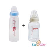 Bộ Bình sữa Pigeon hình 240ml cổ thường + Binh sua Pigeon Streamline 150ml