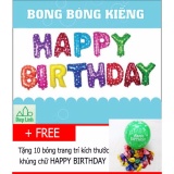 HCM Bộ bong bóng sinh nhật HAPPY BIRTHDAY có keo dán - Diệp Linh BBSN2