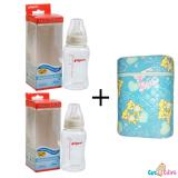 Bộ cặp Bình sữa Pigeon Streamline 150ml và Bình ủ sữa đôi Hello Baby
