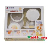 [HCM]Bộ chế biến ăn dặm kiểu Nhật Richell  RC53371 (8 món đồ dùng)