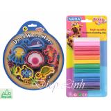 Bộ đất sét nặn 12 màu kèm 6 khuôn nặn sinh vật biển hàng Thái Lan - Diệp Linh DN15