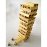 Bộ đồ chơi rút gỗ kiểu nhật 54 thanh kèm 4 con súc sắc cho bé yêu