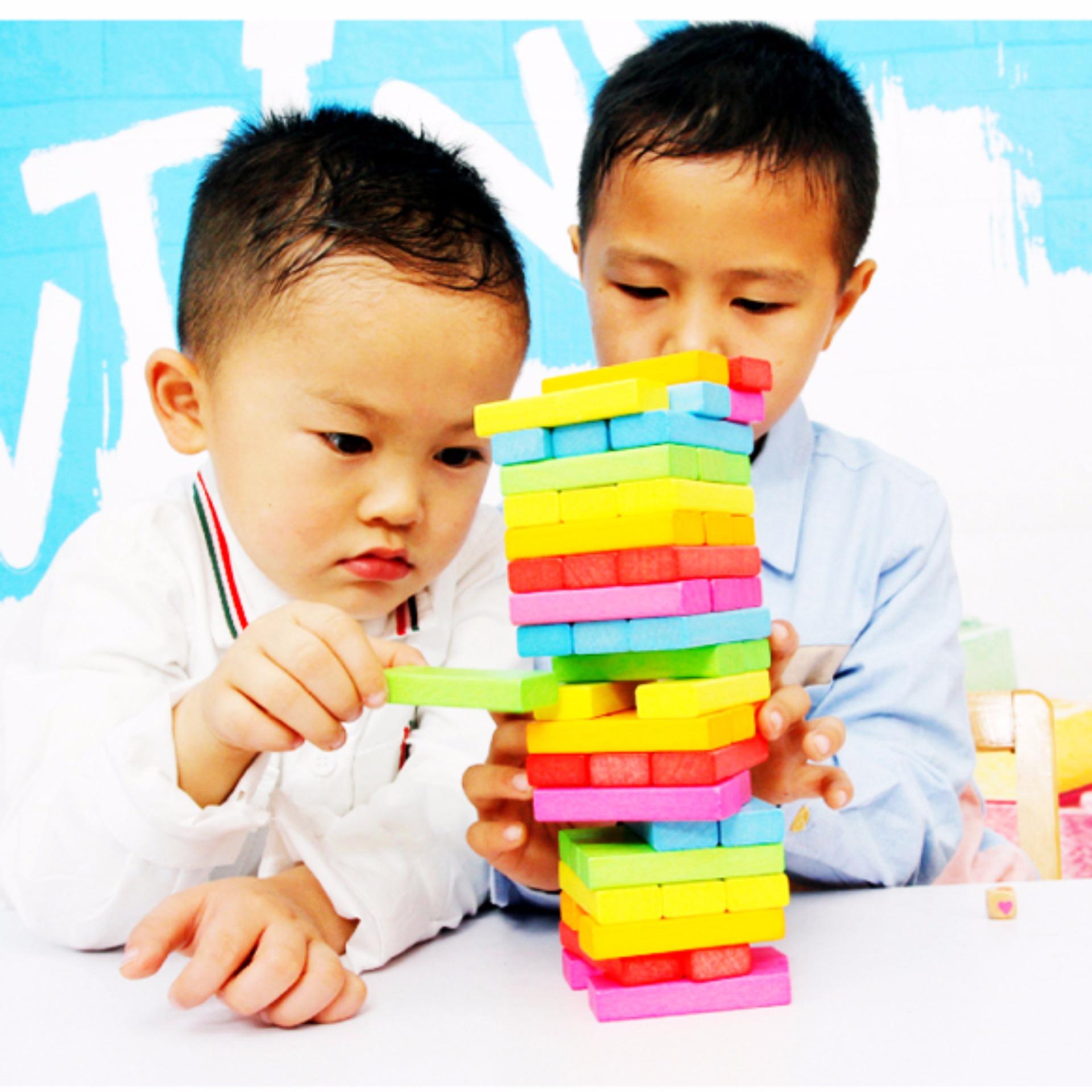 [HOÀN TIỀN MAX 6%][HCM]Bộ đồ chơi rút gỗ màu 48 thanh