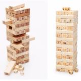 Bộ đồ chơi rút gỗ số 54 thanh(Kem)