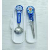 Bộ đũa muỗng tập ăn cho bé yêu hình Doraemon (thìa tròn)
