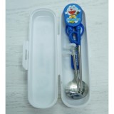Bộ đũa muỗng tập ăn cho bé yêu hình Doraemon (thìa tròn)