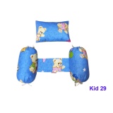 Bộ gối chặn gối sơ sinh berry Kid 29 (Gấu xanh)