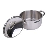 Bộ nồi inox Barazzoni Chef Line 9 chi tiết (Bạc)