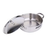 Bộ nồi inox Barazzoni Chef Line 9 chi tiết (Bạc)