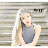 Bộ tóc dài mái thưa bạch kim mhs23