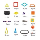 Bộ Xếp Hình Nam châm MAGICAL MAGNET 98 miếng Vuông