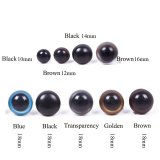 Buyincoins 5 pairs 18mm eyes for teddy bear stuffed animal dolls toys safety plastic snap blue