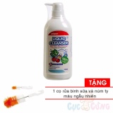 Chai Nước rửa bình sữa Pigeon 700ml TẶNG 1 Cọ rửa bình sữa và núm ty