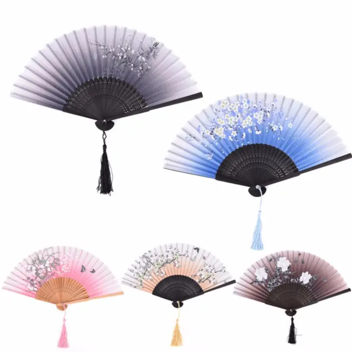 Quạt Gio Trung Quốc Gấp Tay Day Cổ điển Trang Tri Hỗn Hợp Trang Tri Nội Thất Gia đinh Loại 10 Lazada Vn