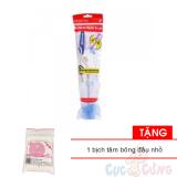 Cọ rửa bình sữa Pigeon Tặng 1 gói tăm bông đầu nhỏ - cay suc binh sua