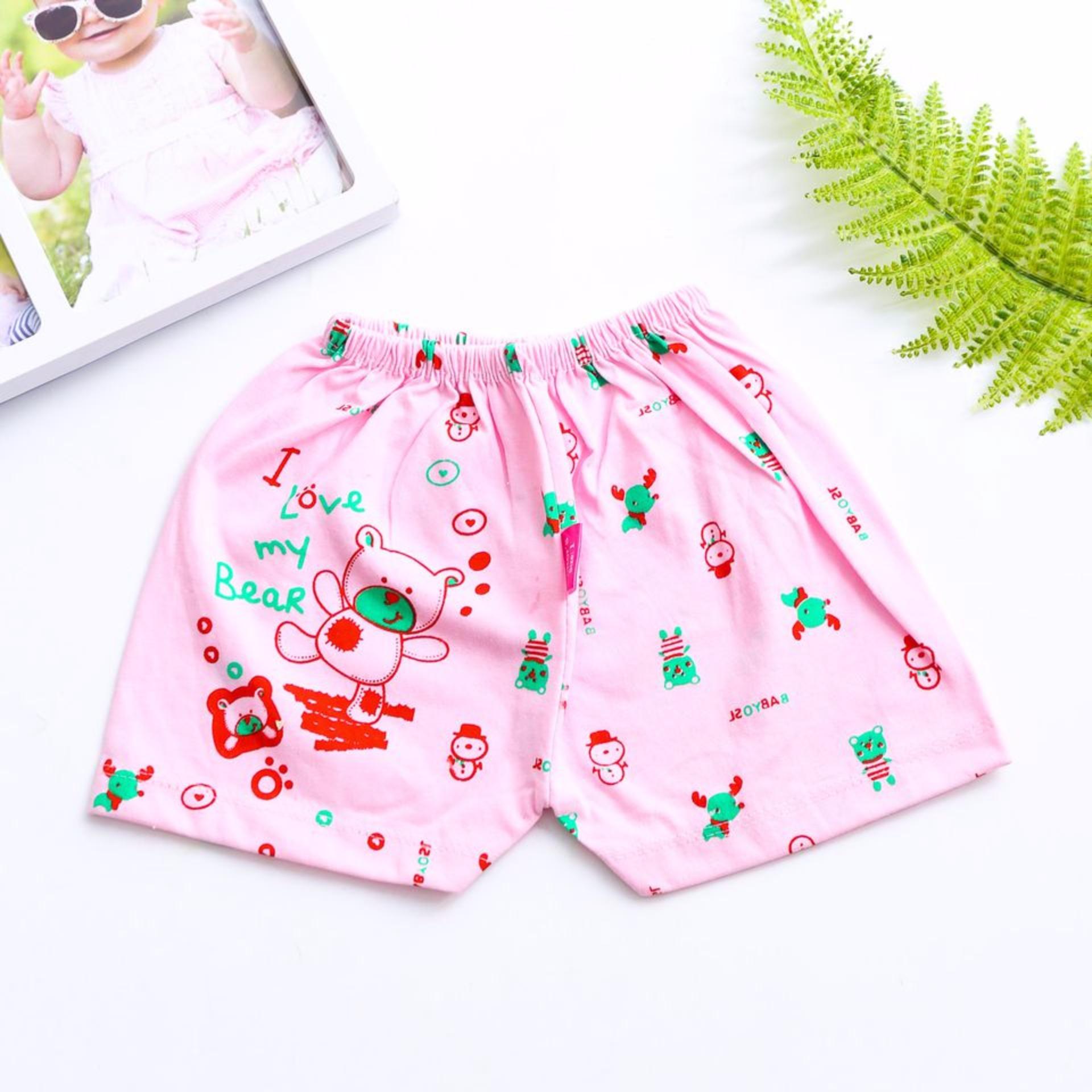 Combo 10 quần đùi cotton cho bé Chipxinhxk