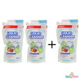 Combo 3 bịch Nước rửa bình sữa Pigeon 700ml