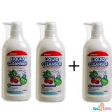 Combo 3 chai Nước rửa bình sữa Pigeon 700ml