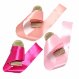 Combo 3 gói ruy băng lụa 4cm hồng nhạt, hồng đậm, nude (3m/gói) CR3