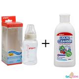 Combo Bình sữa Pigeon Streamline 150ml + Nước rửa bình sữa chai Pigeon 200ml