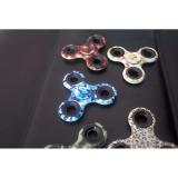 [HCM]Con quay đồ chơi giảm stress cao cấp Fidget Spinner (Hoa văn rằn ri Blue)