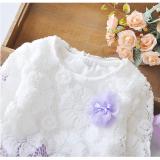 ĐẦM REN XÒE  PHỐI ÁO KHOÁC LEN HOA BE GAI
