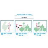 Dây đai 2 lớp an toàn cho bé đi xe máy 