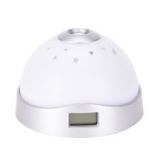 Kỹ Thuật Số đèn Led Máy Chiếu đồng Hồ Báo Thức âm Nhạc đầy Sao Bầu Trời Sao Kỹ Thuật Số đồng Hồ Led Trắng 6.5 Cm * 10 Cm- Quốc Tế By Rilakku