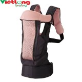 [HCM]Địu em bé Combi La Qpit 3 cách (Hồng nhạt)