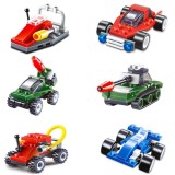[HCM]Đồ chơi bộ 6 xe lắp ráp cho bé MH Shop 03