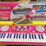 Đồ chơi đàn Organ mini kèm micro Electronic Organ No.3702A