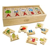 Đồ chơi gỗ Bộ tìm chữ cái, tiếng việt (62312)