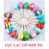 Đồ chơi lục lạc gỗ tập cầm nắm cho bé