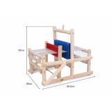 Đồ chơi máy dệt len mini thủ công DIY bằng gỗ