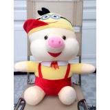 GẤU BÔNG LỢN NÓN SIÊU DỄ THƯƠNG CAO 55CM
