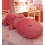 Thú nhồi bông Hà Mã mặc áo Size 1m (Hồng)