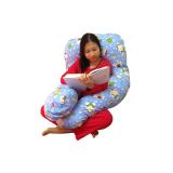 Gối bà bầu chữ U berry MN1002 (Xanh Kitty)