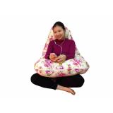 Gối cho thai phụ berry BB94 (Hoa hồng nền kem)