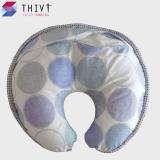 Gối đa năng chữ C Lớn Cho Bé 08 - THIVI (Bi Tím Xanh)