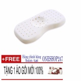 Gối nằm dành cho TRẺ SƠ SINH Liên Á, Gối lõm chống bẹp đầu, Gối cao su non mềm mại thoáng mát  RE-LA17CT . REQUA-SHOP