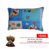 Gối nằm Đinh Lăng thảo dược cho bé số 2 - họa tiết ngẫu nhiên bé TRAI Tặng 1 túi thơm vải mùi hương ngẫu nhiên
