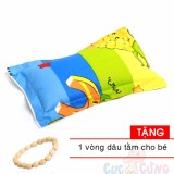 Gối nằm Đinh Lăng thảo dược họa tiết ngẫu nhiên cho bé số 2 TẶNG 1  vòng dâu tằm cho bé