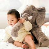 Gối ôm cho bé hình voi dễ thương - xanh