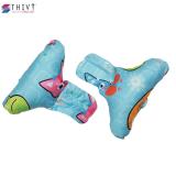 Gối Tai Voi Cho Bé Yêu 17 THIVI (Xanh biển - Mèo)
