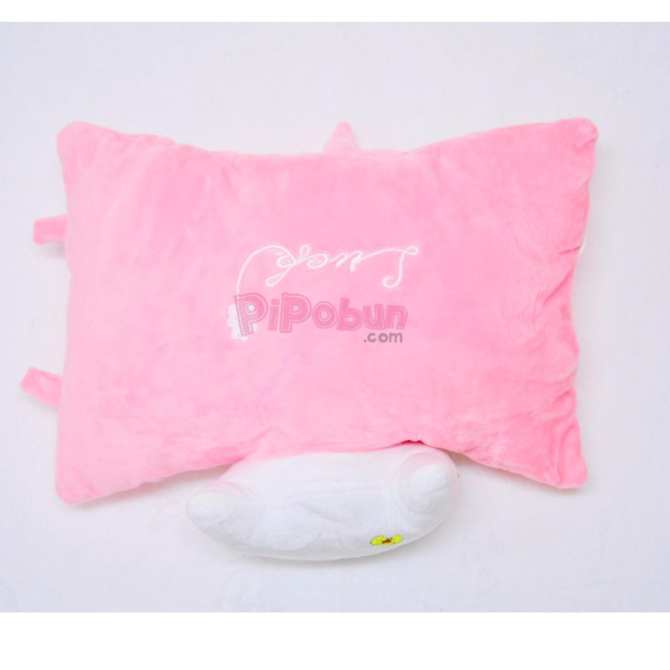 Hình ảnh Gối xe một đầu Pipobun hình Kitty màu hồng- HappyLive Shop