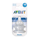 Hộp 2 núm ty bình sữa AVENT Classic size 3 (>3th)