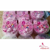 Hộp nơ kitty buộc tóc kèm vòng điệu đà