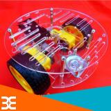 Khung Xe Robot Đa Hướng 4 Bánh V2 ( Khung Tròn )