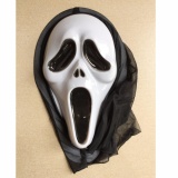 [7-11/12 VOUCHER 8%]Mặt nạ hóa trang sát nhân Ghost Face có vải chùm - Tiếng thét